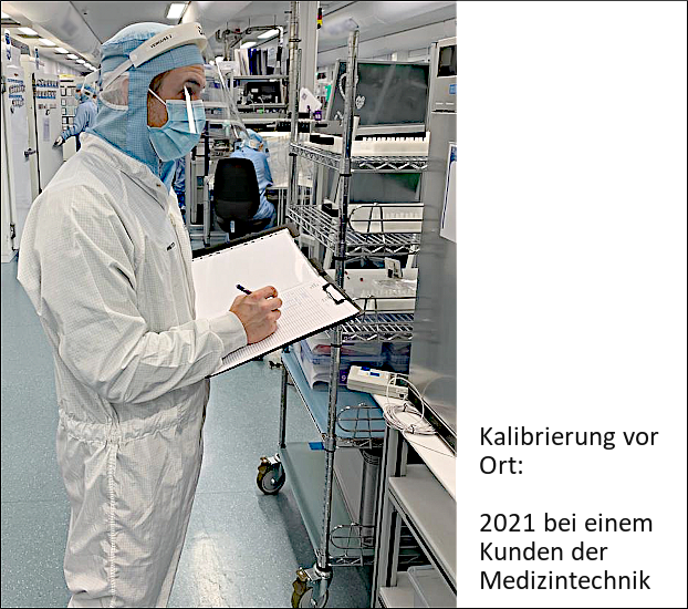 Zur Startseite - Vor-Ort-Kalibrierung bei einem Unternehmen der Medizintechnik